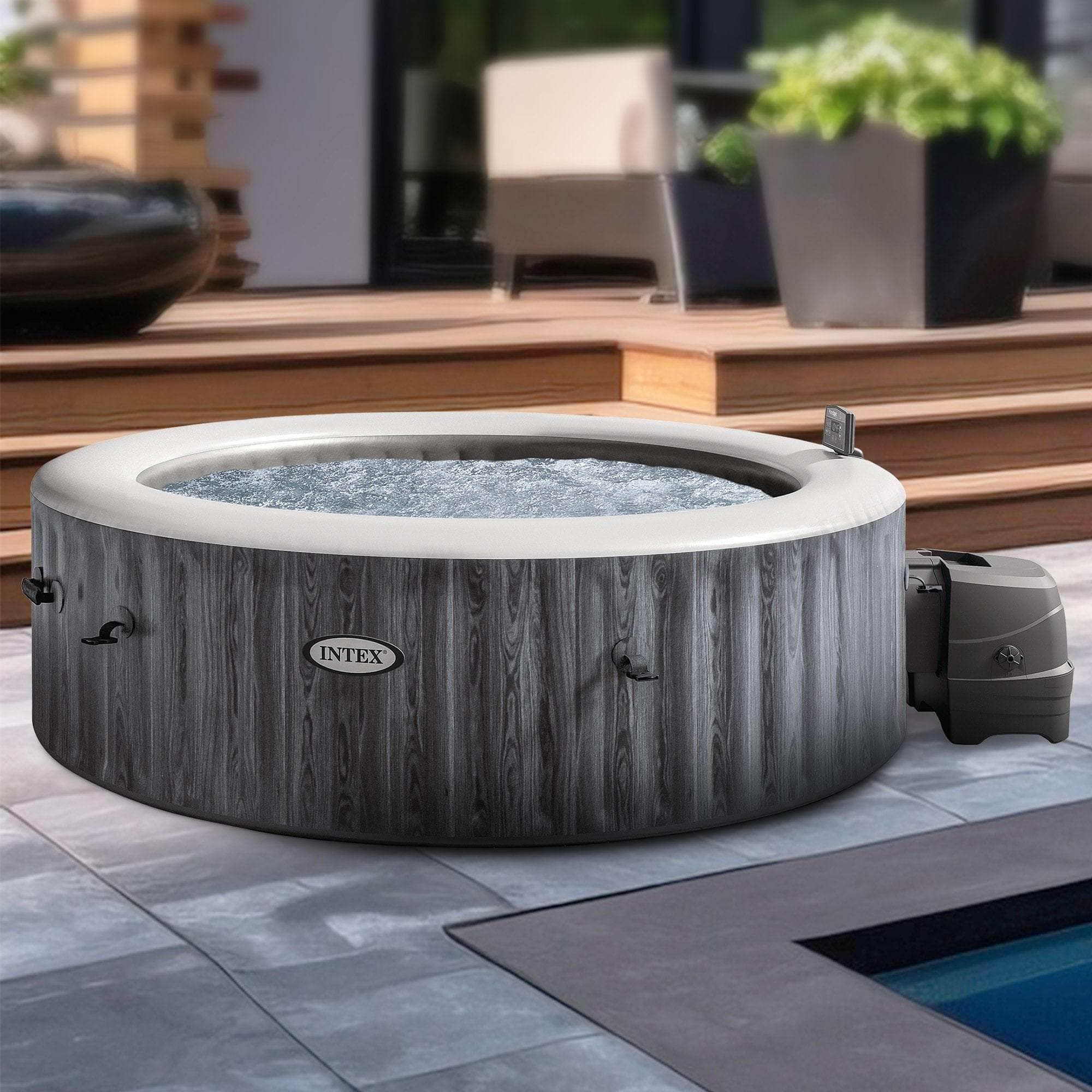 6-Person Greywood Deluxe Inflatable Hot Tub