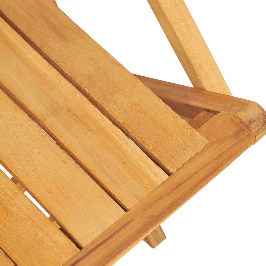 6-Piece Teak Wood Foldable Garden Chairs