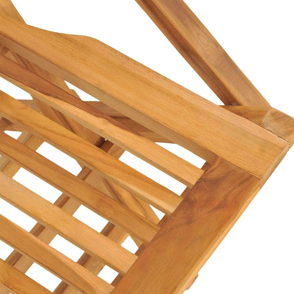 6-Piece Teak Wood Folding Garden Chair Set