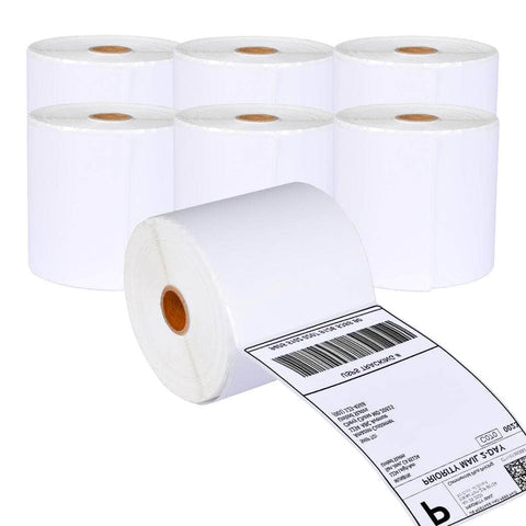 6 Rolls Direct Thermal Labels Barcode - Stylish