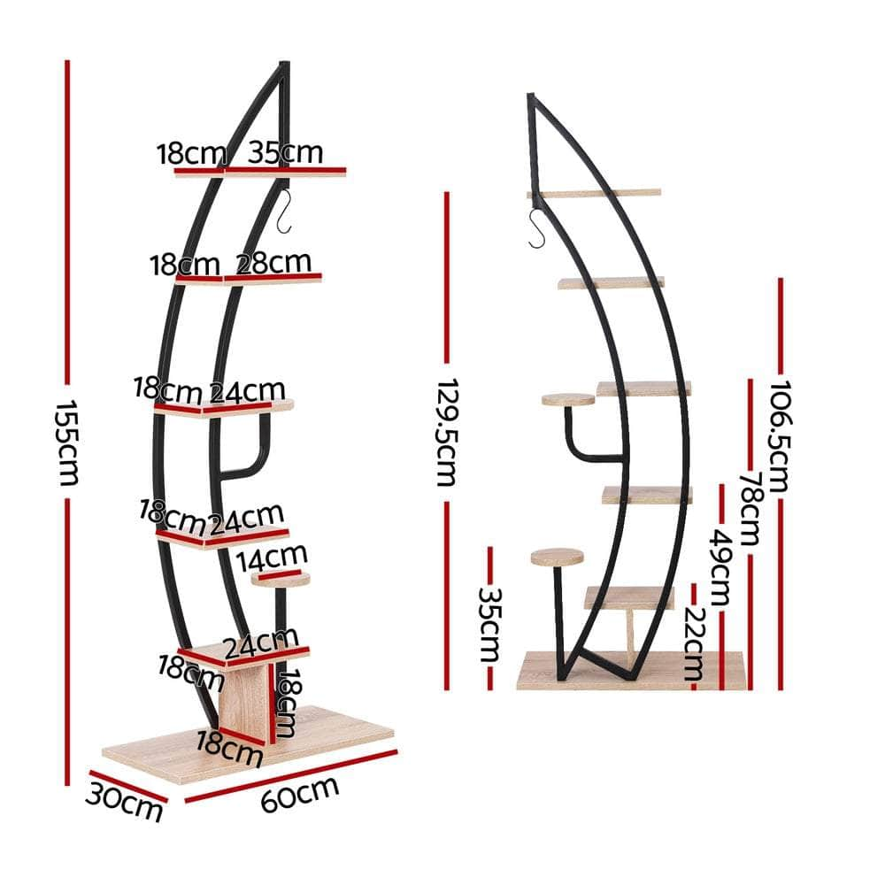 6-Tier Ladder Plant Stand Corner Shelf