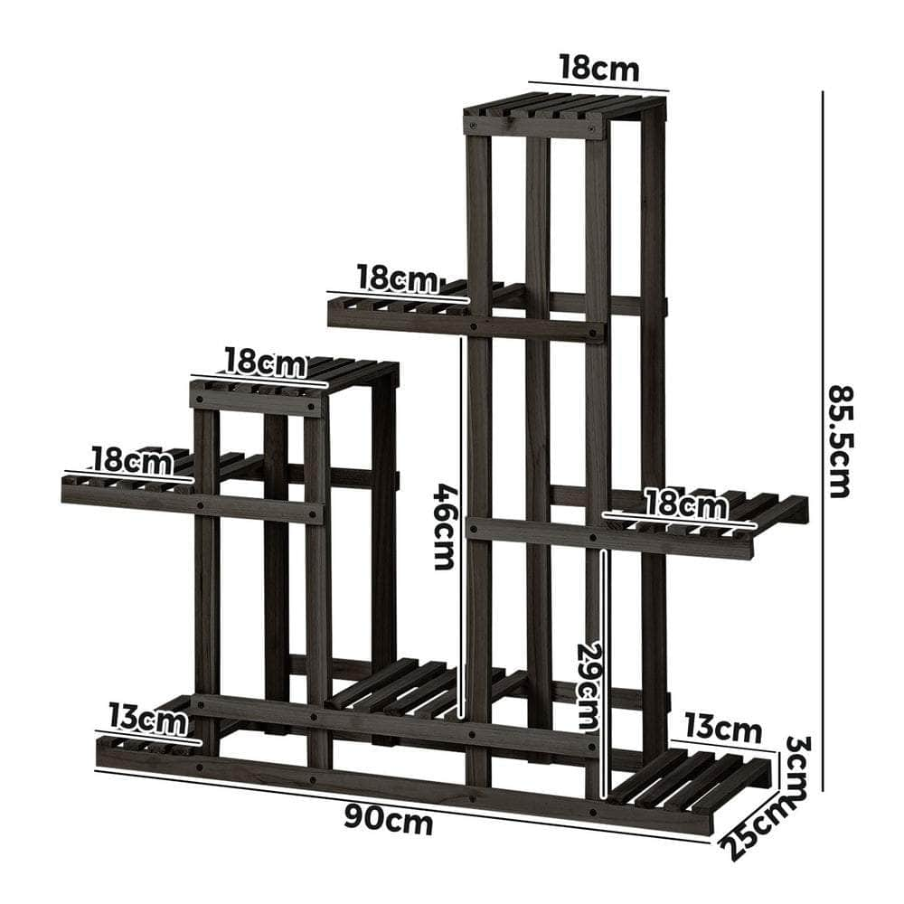 6 Tiers Plant Stand Flower Pots Shelf Indoor Outdoor Garden Rack