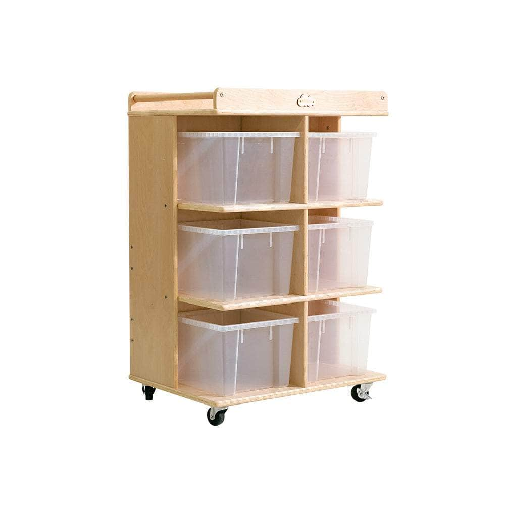 6 Tray Storage Cabinet With Castors