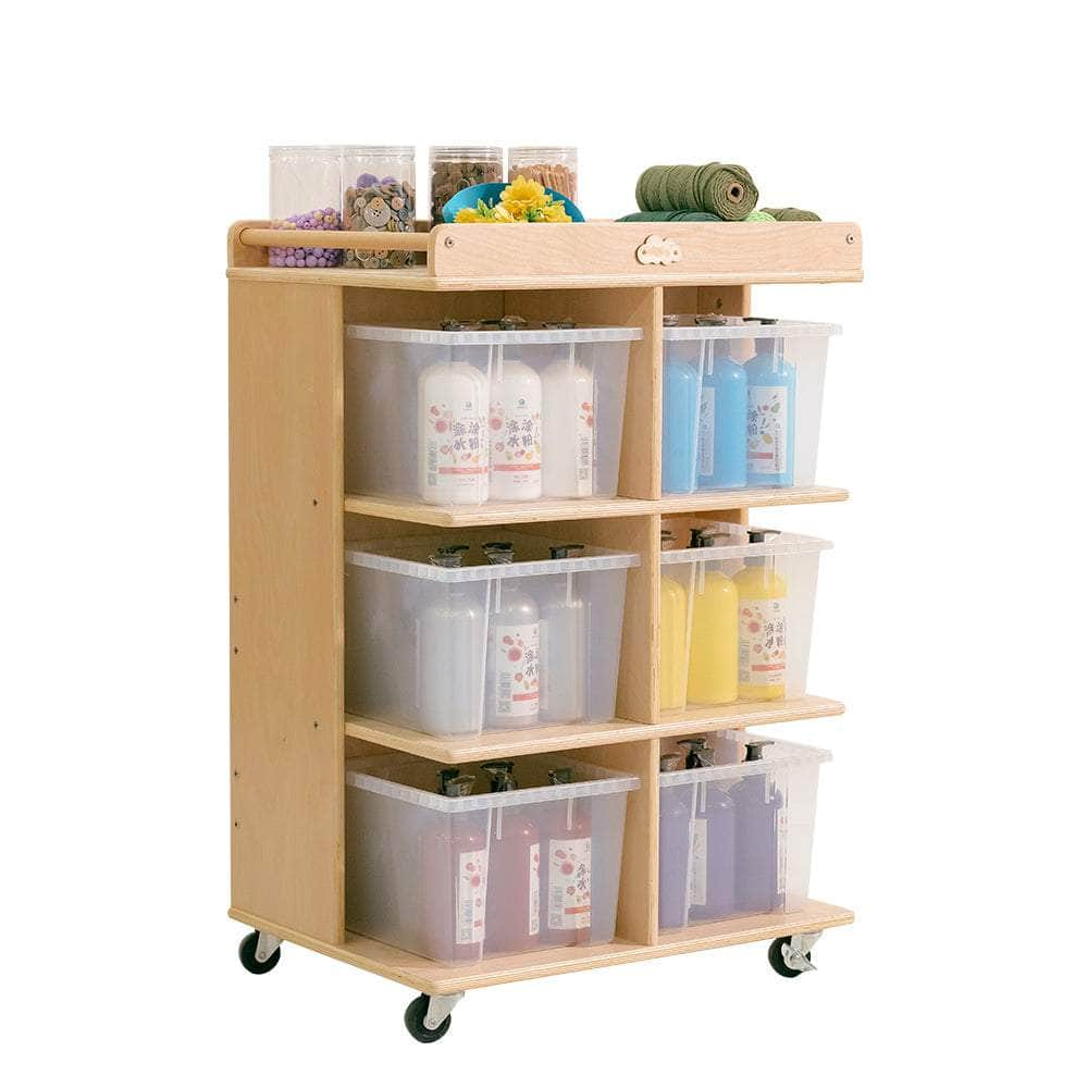 6 Tray Storage Cabinet With Castors