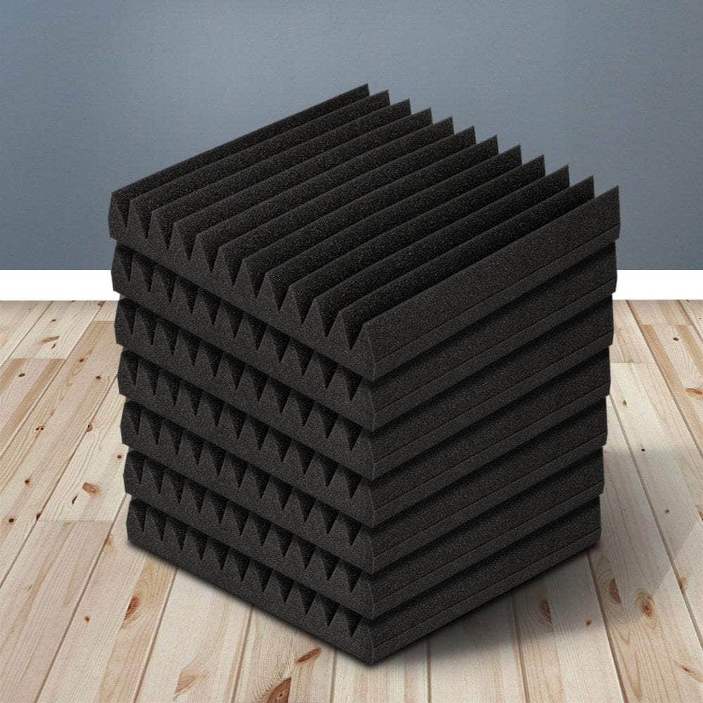 60 Acoustic Foam Panels - 30x30x5cm Sound Absorption Wedges