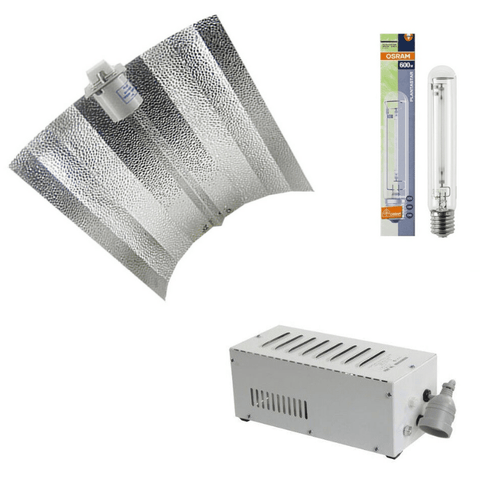 600W Hps Grow Light Kit With Osram Plantastar Bulb And Reflector