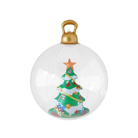 60cm Clear Christmas Tree Inflatable Bauble