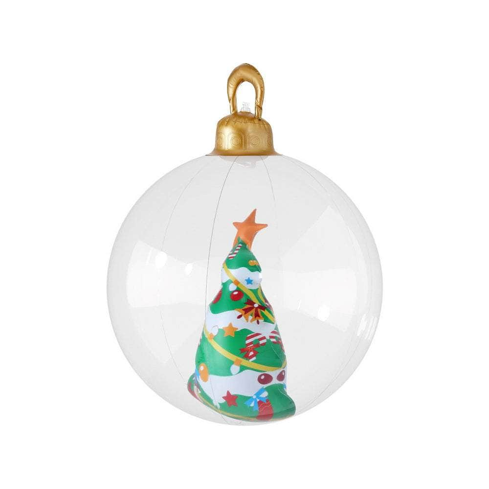 60cm Clear Christmas Tree Inflatable Bauble