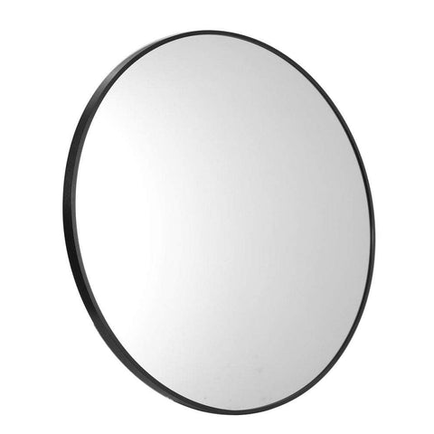 60cm Wall Mirrors Round Makeup Mirror Home Decro Black Living Room