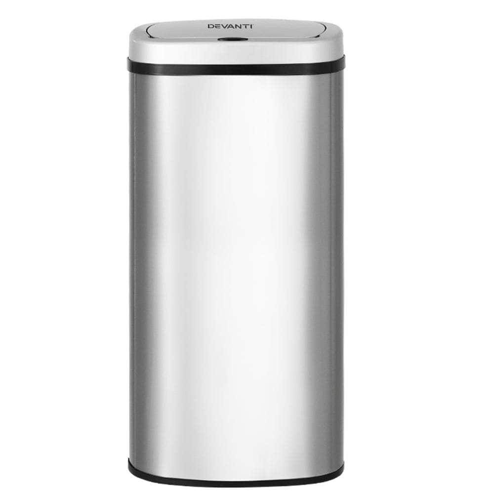 60L Sensor Bin Automatic Motion Silver