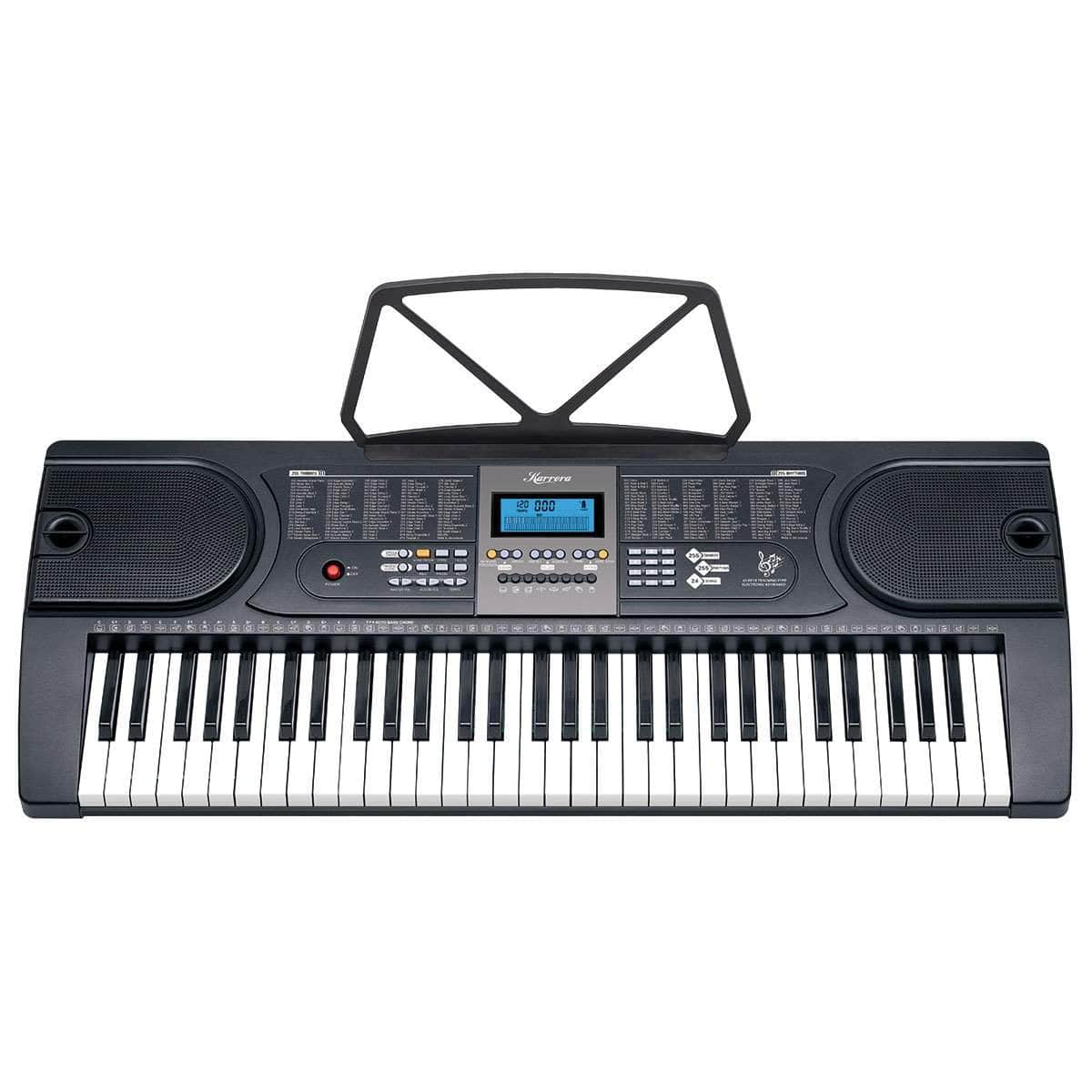 61-Keys Electronic Keyboard Piano with Stand Black/Pink/Silver