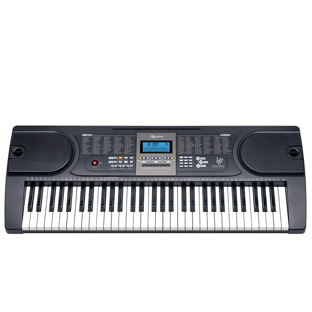 61-Keys Electronic Keyboard Piano with Stand Black/Pink/Silver