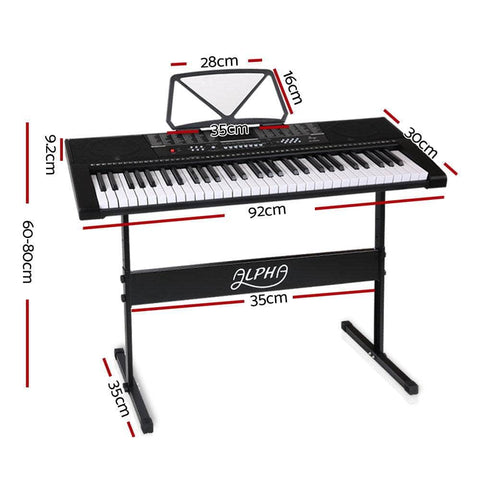 61 Keys Electronic Piano Keyboard Digital Electric W/ Stand Sound Speaker