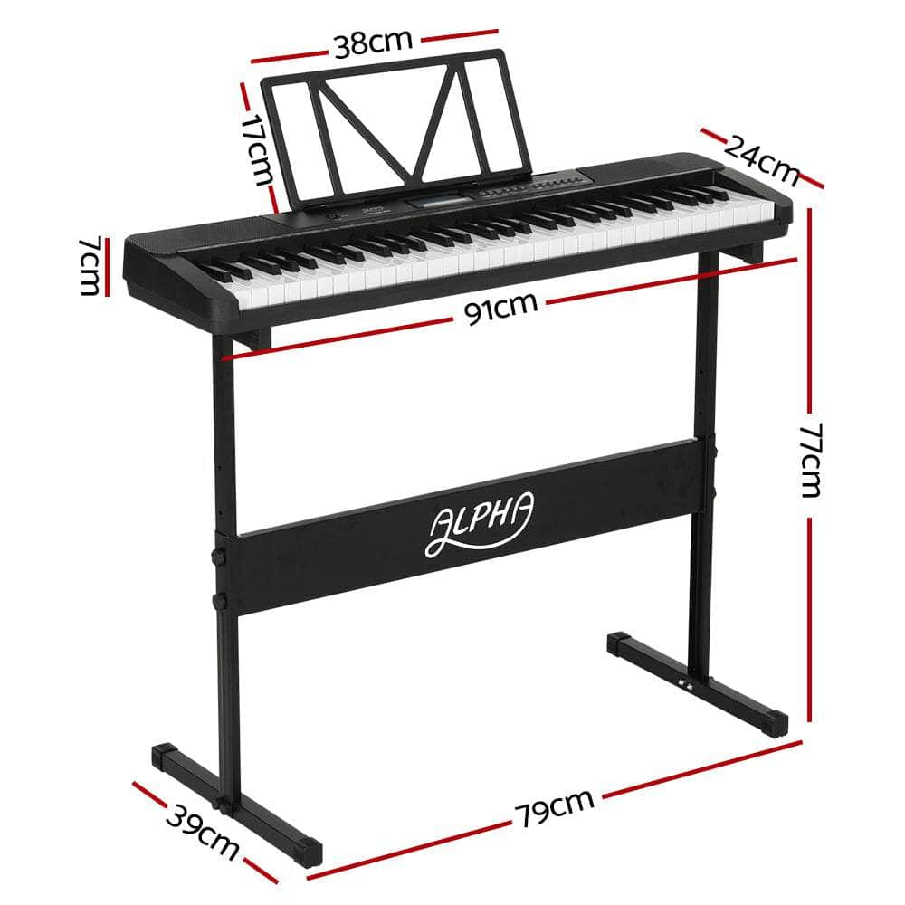 61 Keys Electronic Piano Keyboard Digital Electric W/ Stand Touch Sensitive