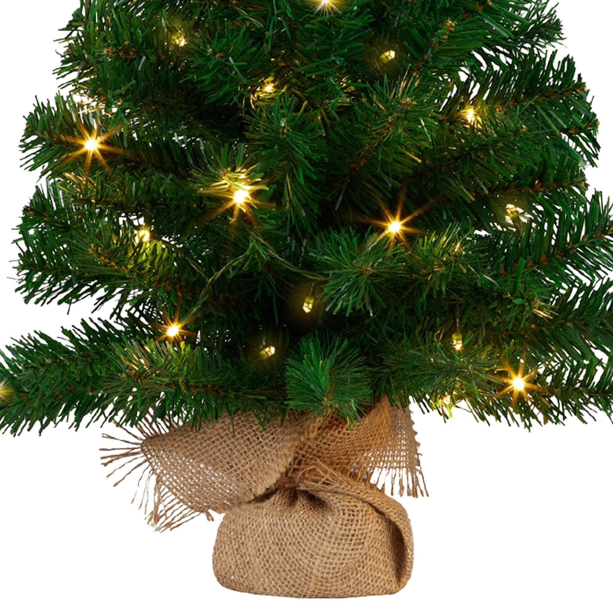 61cm Chadwick Green Pre-Lit Tabletop Christmas Tree