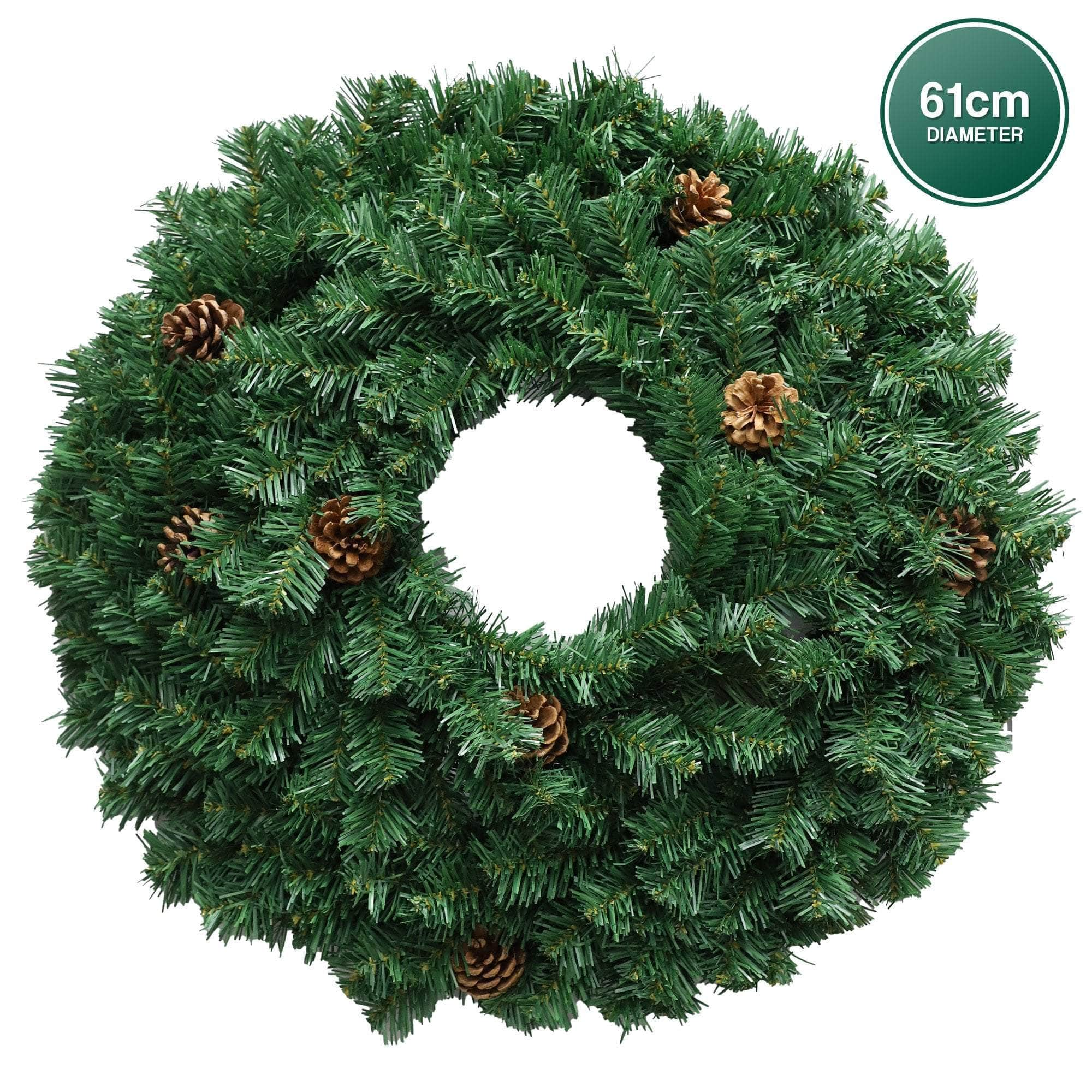 61cm Glow Christmas Wreath