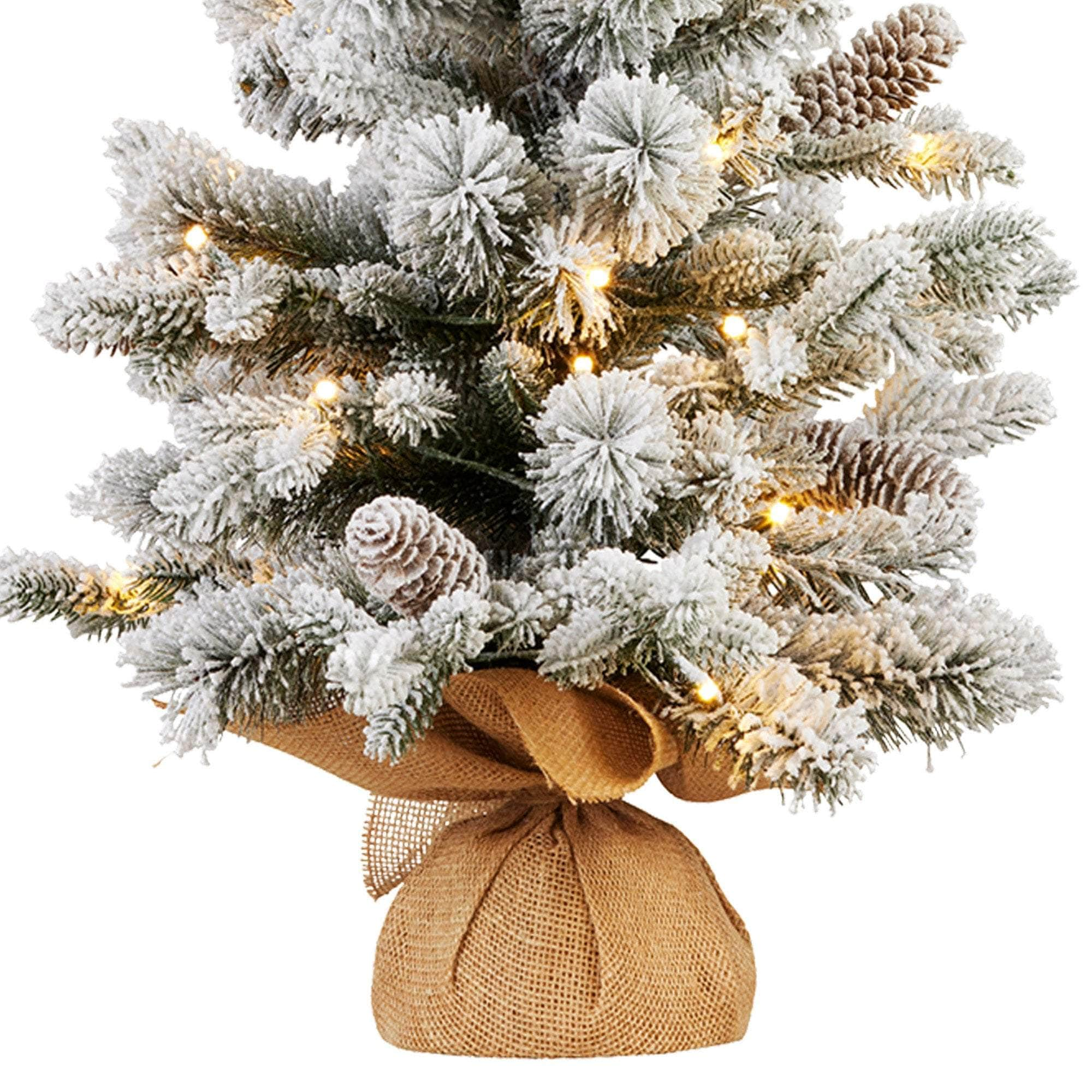 61cm Snowy Dorchester Tabletop Christmas Tree