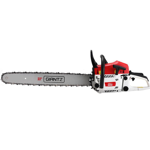 62cc Petrol Commercial Chainsaw 22" Bar E-Start Tree Chain Saw 5.2HP