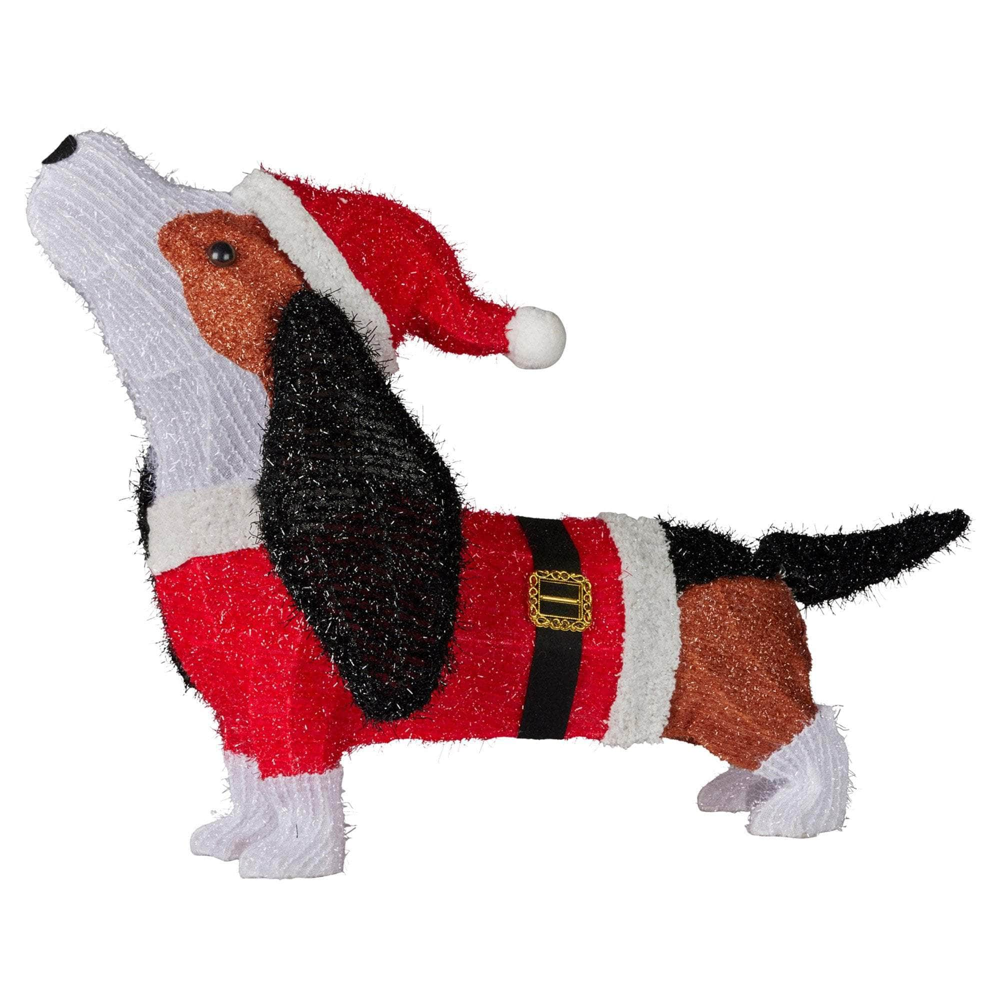 67cm Dachshund Christmas Display Dog with Lights