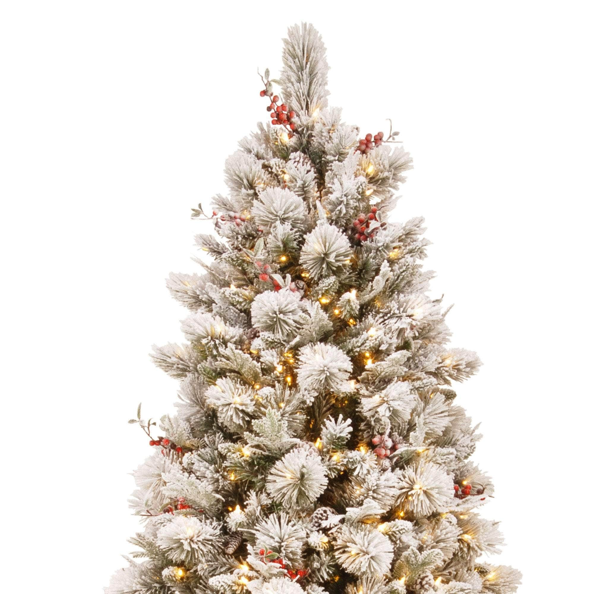 7.5ft 229cm Snowy Bedford Christmas Tree 1012 tips 800 LED Lights