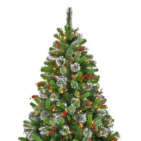 7.5ft Christmas Tree with Twinkle Lights - Wintry Pine