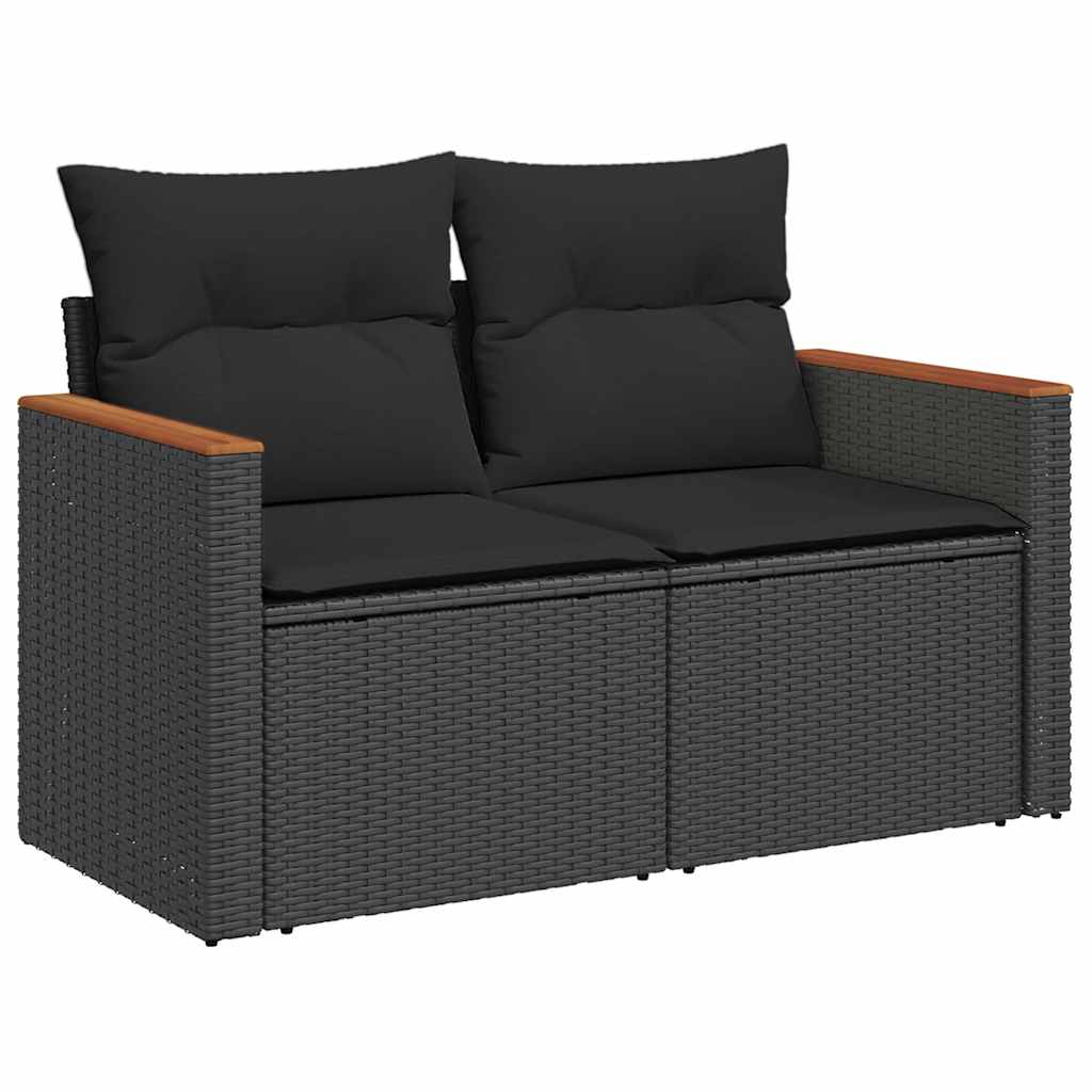 7 Piece Garden Sofa Set with Cushions Poly Rattan - Sleek - Stylish Outdoor