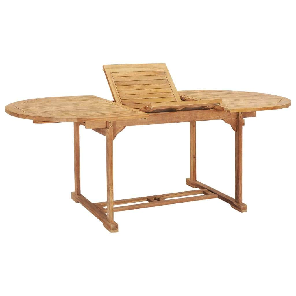 7 Piece Outdoor Dining Set  Solid Teak Wood