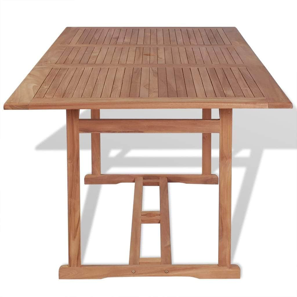 7 Piece Outdoor Dining Set Solid Teak Wood