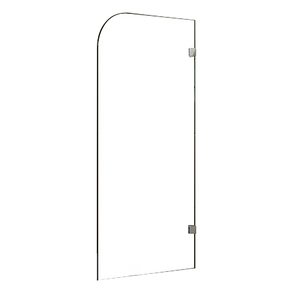 700 x 1450mm Frameless Bath Panel 10mm Glass Shower Screen