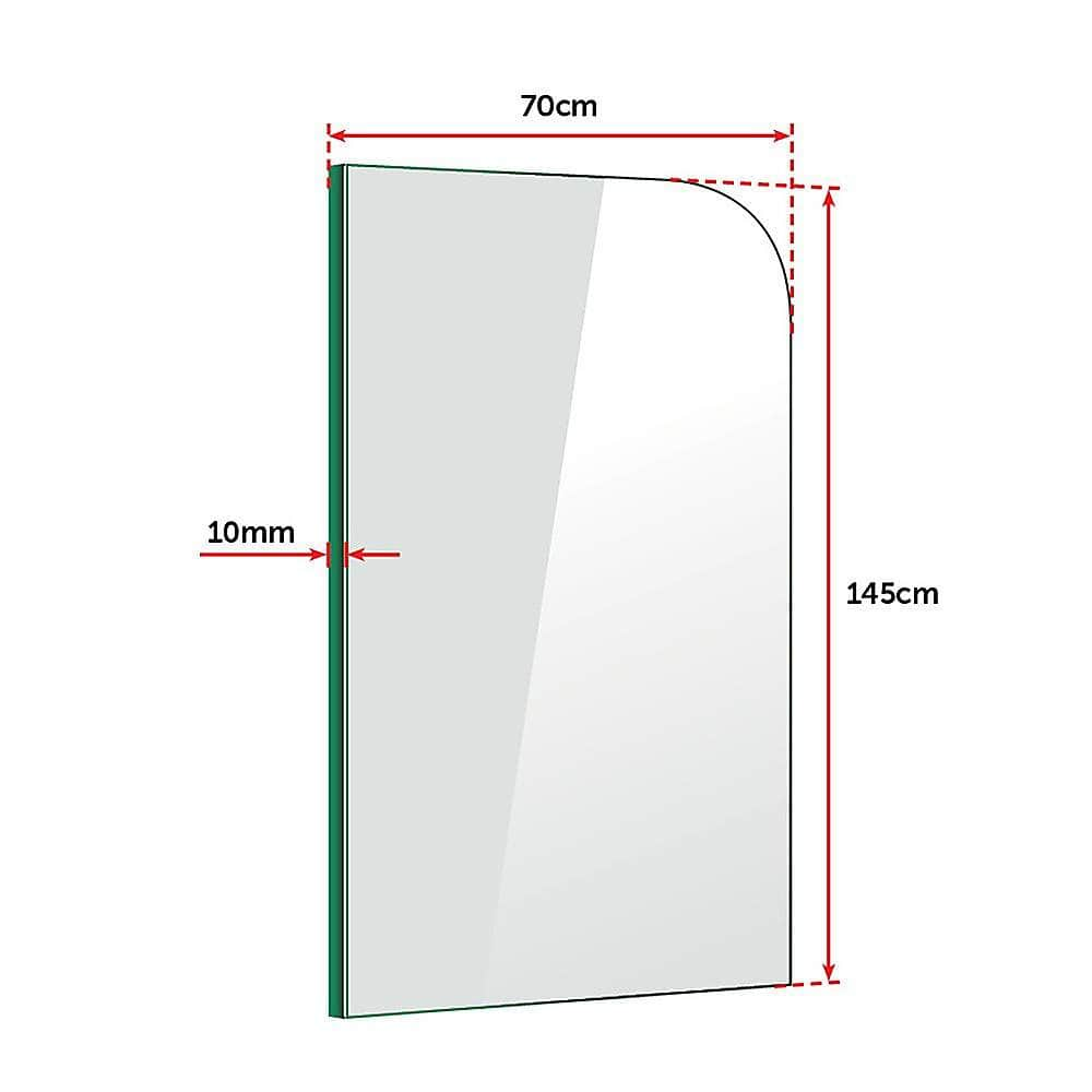 700 X 1450Mm Frameless Bath Panel Glass Shower Screen