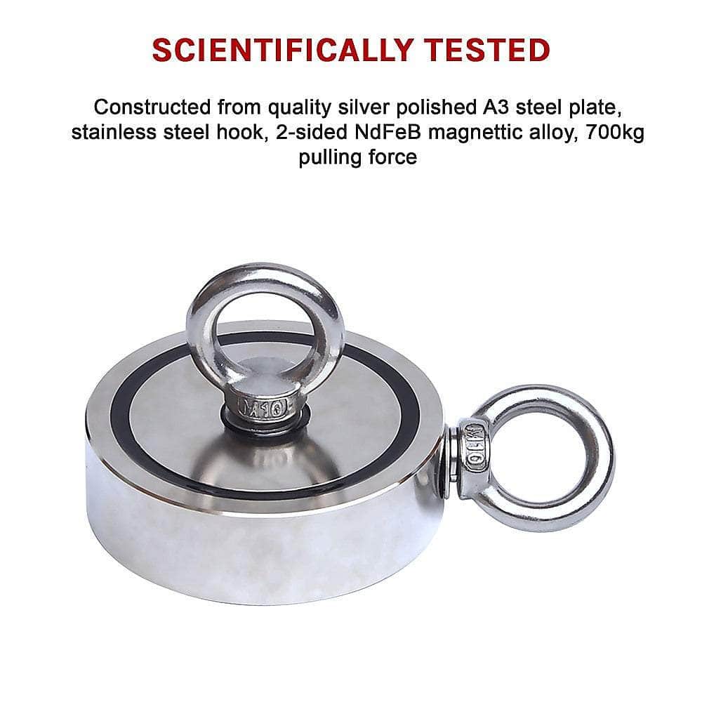 700Kg Neodymium Recovery Magnet Hook For Treasure Hunting & Fishing