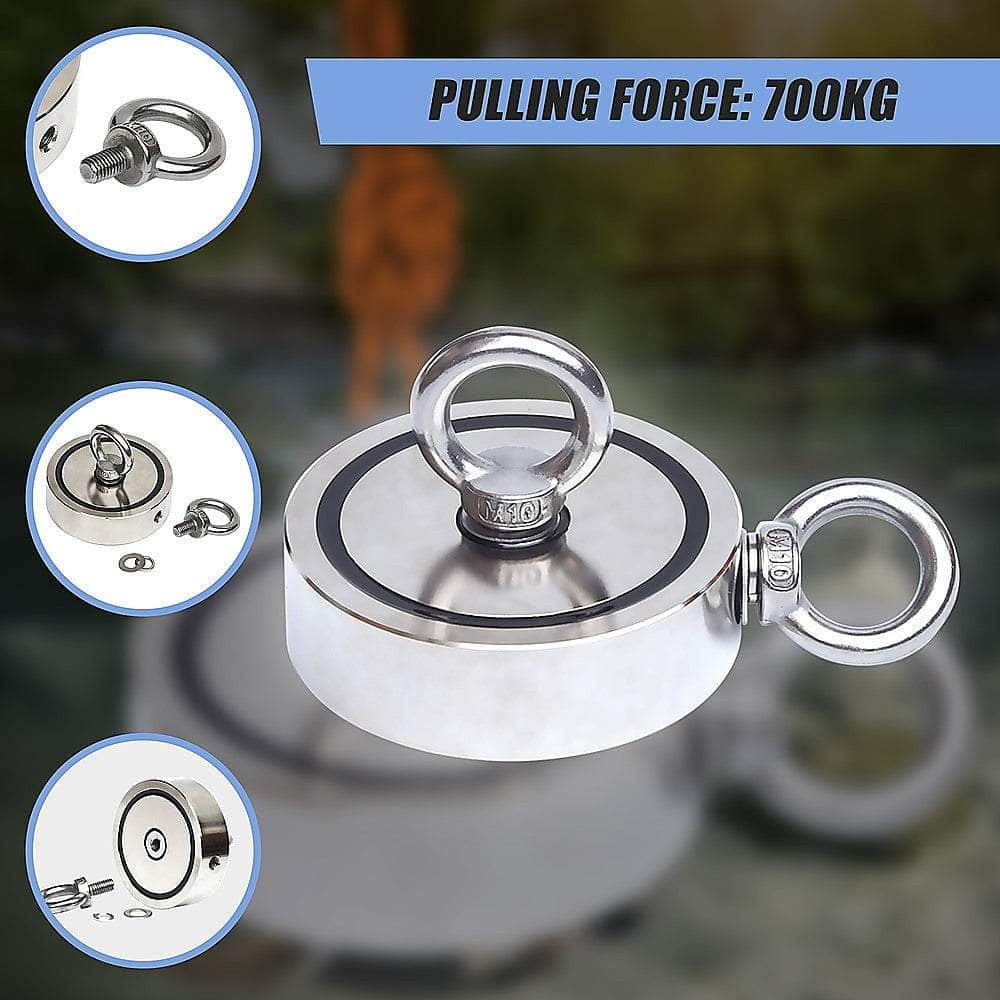 700Kg Neodymium Recovery Magnet Hook For Treasure Hunting & Fishing