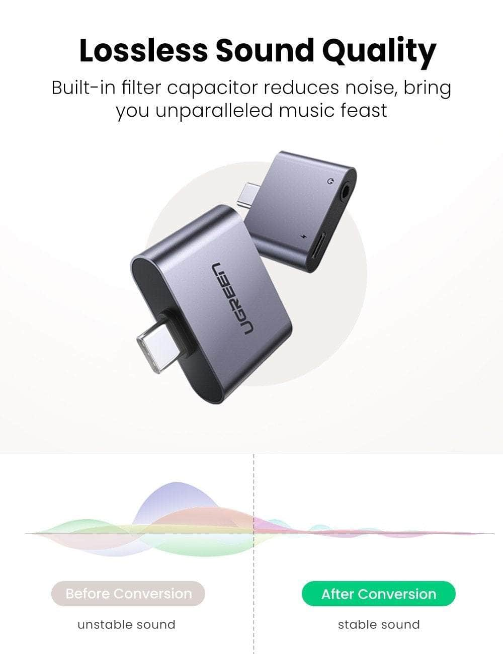 70312 2-In-1 Usb C To C And 3.5Mm Adapter