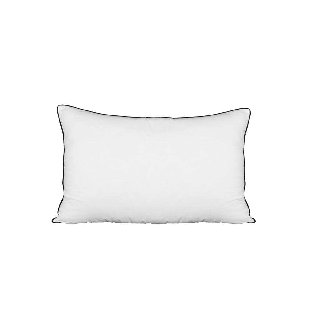 75 x 50cm Pillow with Duck Feather Standard Pillow Cotton Cover Twin Pack