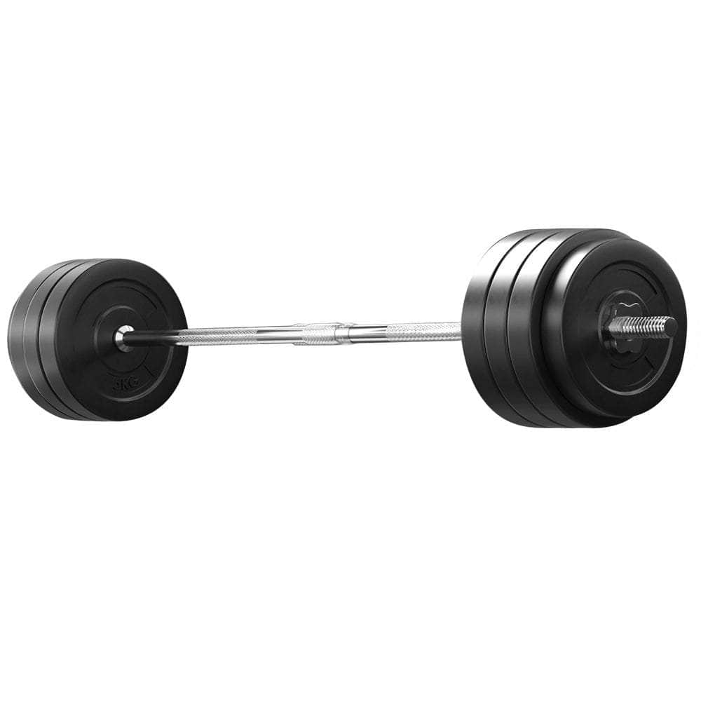 78Kg Barbell Set Weight Plates Bar Lifting Bench 168Cm