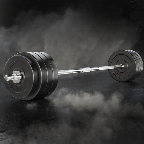 78Kg Barbell Set Weight Plates Bar Lifting Bench 168Cm