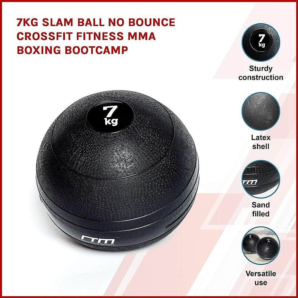 7Kg Slam Ball No Bounce Crossfit Fitness Mma Boxing Bootcamp