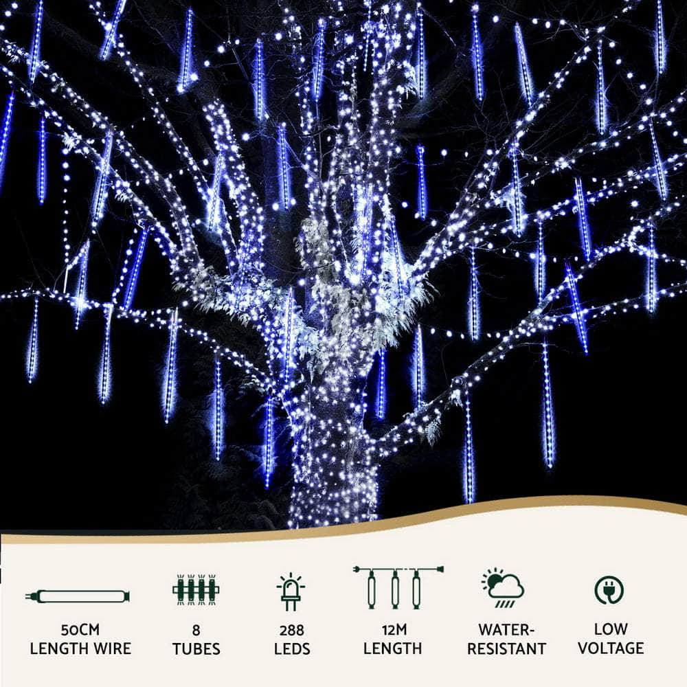 7m Meteor Shower Christmas Lights with 288 LEDs