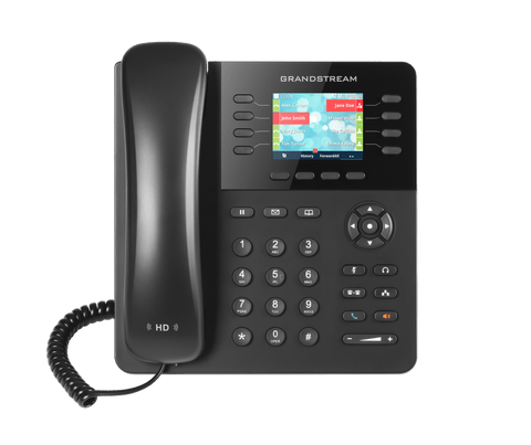 8 Line Ip Phone: Hd Audio, Colour Lcd Screen, Built-In Bluetooth