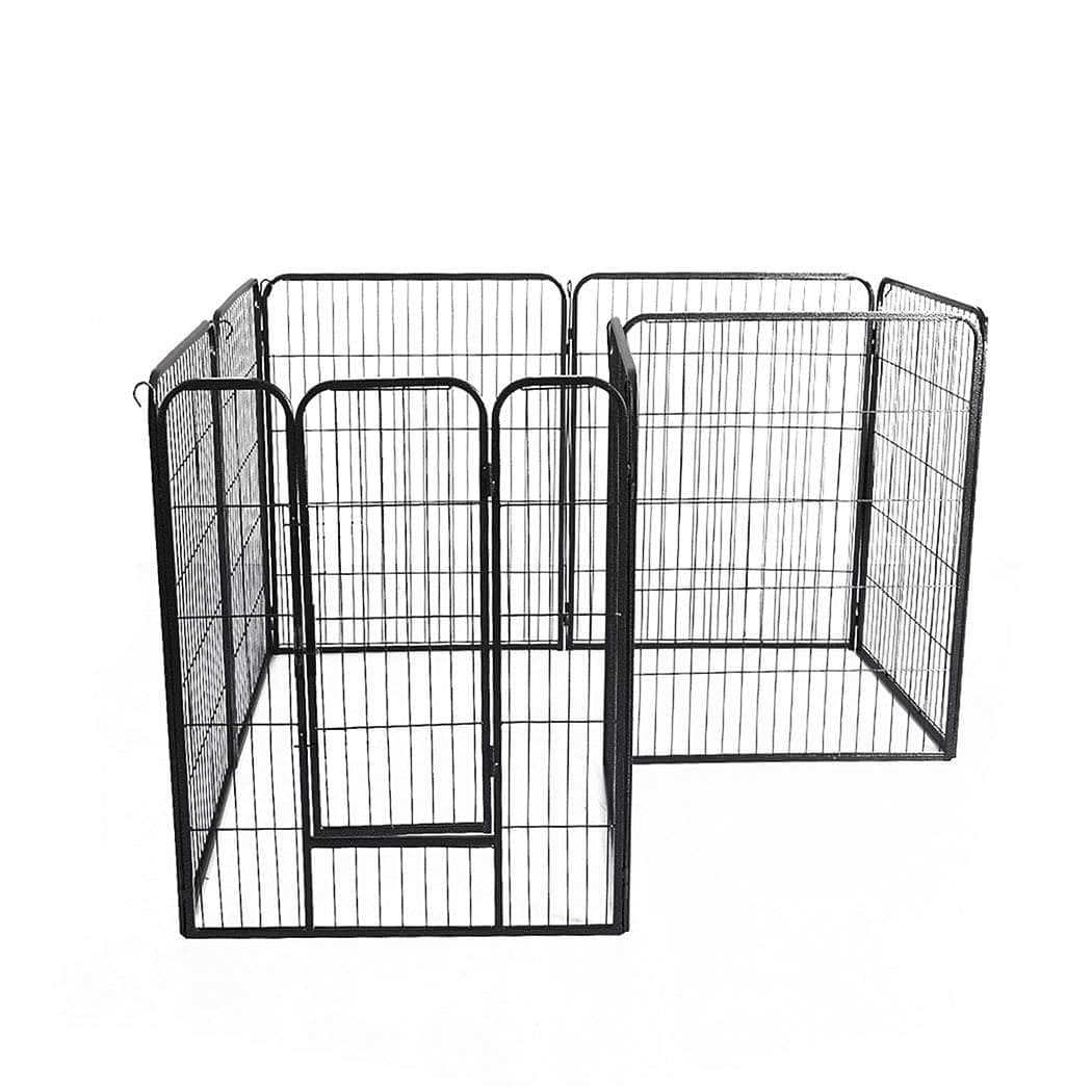 8 Panel Pet Dog Playpen Puppy Exercise Black 2.5kg Venison