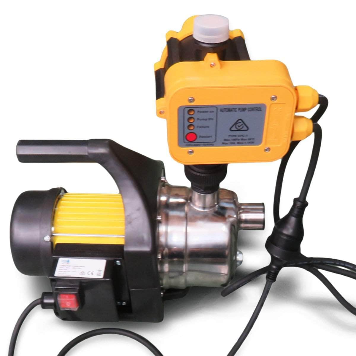 800w Stainless Auto Water Pump Pressure Electric Controller 70b -yellow