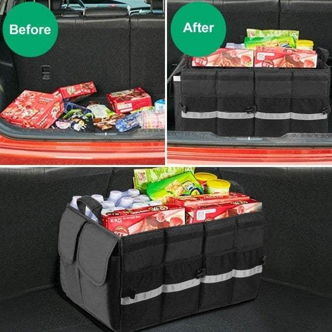 80710 Multifunctional Car Trunk Organizer Black