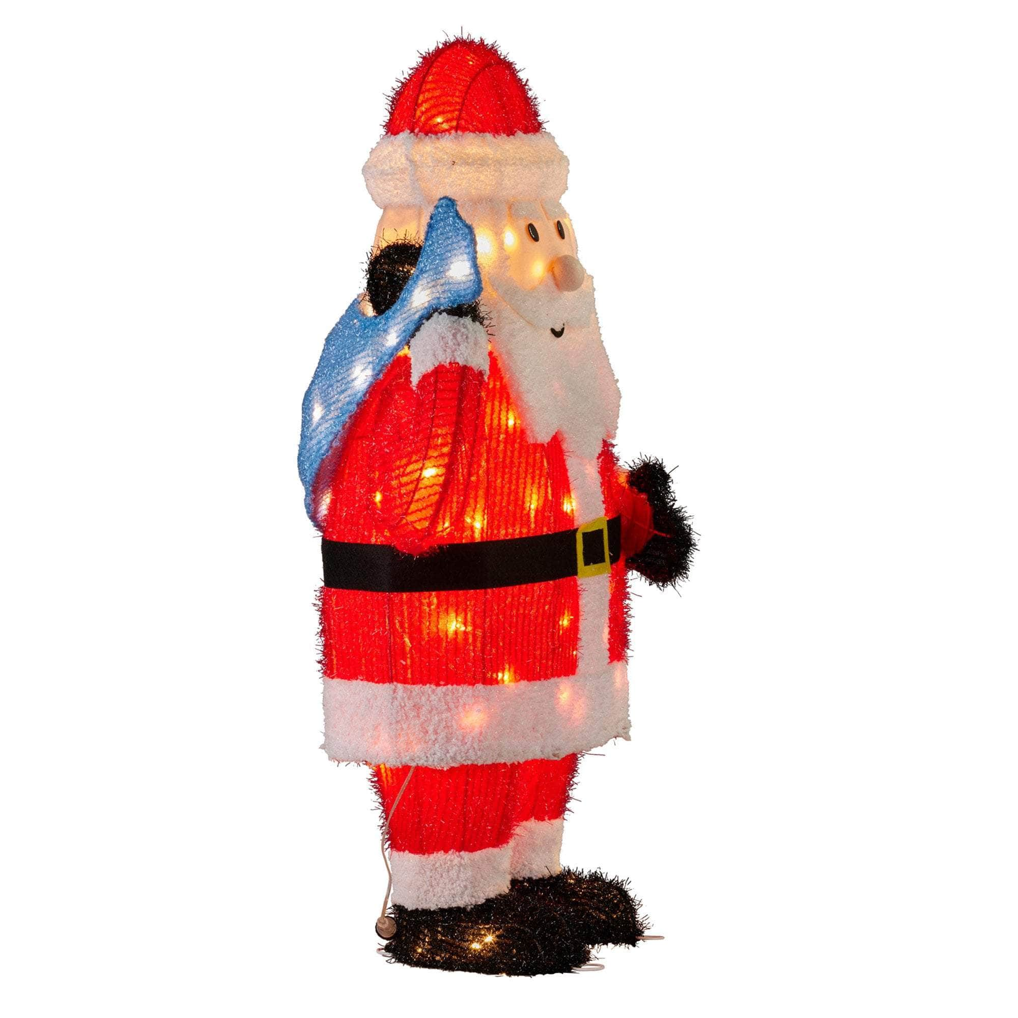 81cm Christmas Santa Display with Lights