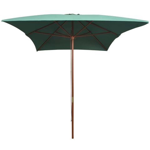 Parasol Wooden Pole Green