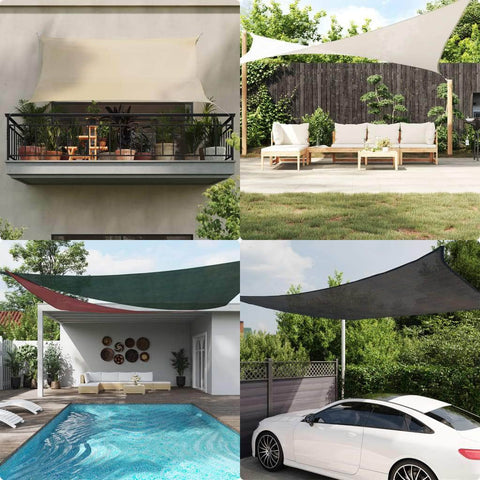 Sunshade Sail HDPE Square  Anthracite