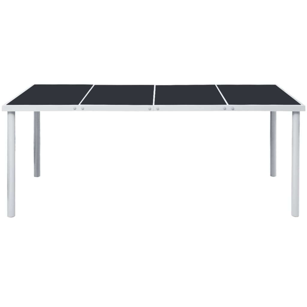 Garden Table, Black Steel