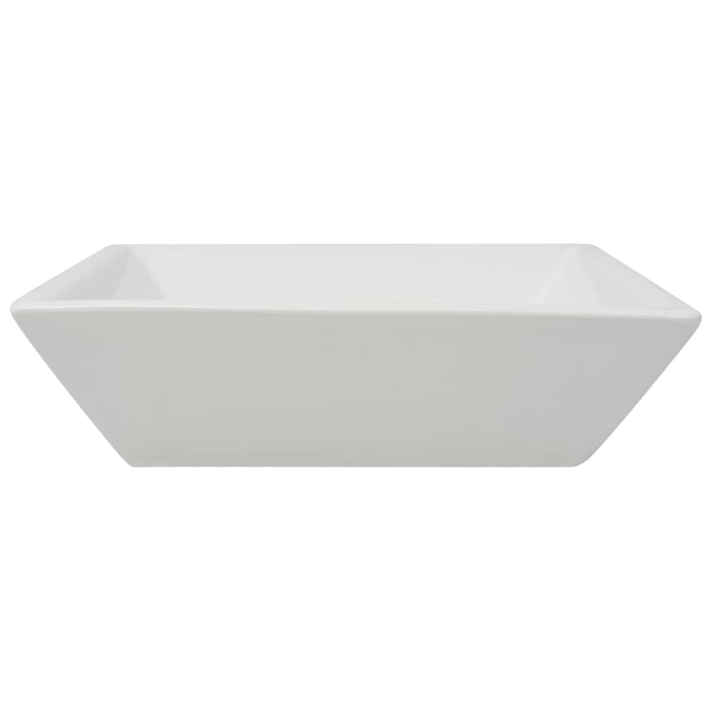 Basin Square Ceramic White