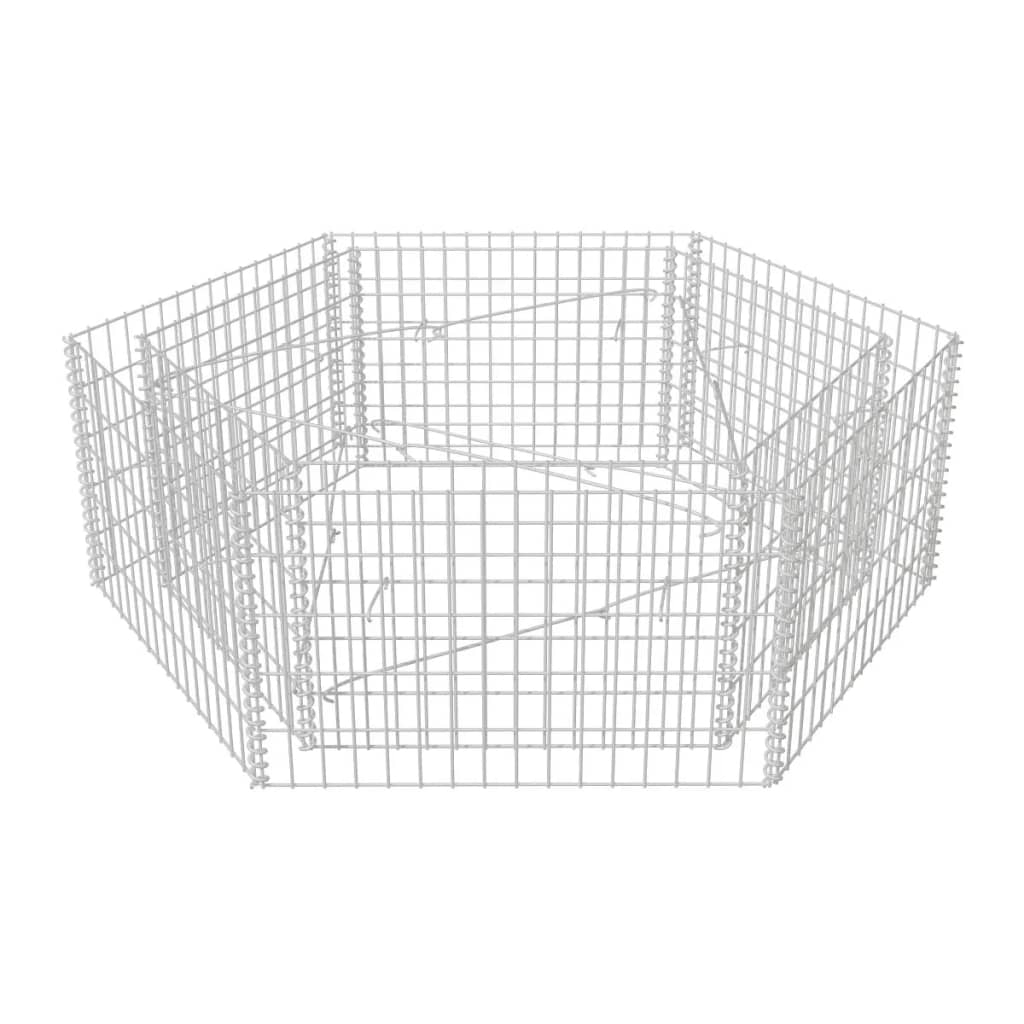 Hexagonal Gabion Planter L