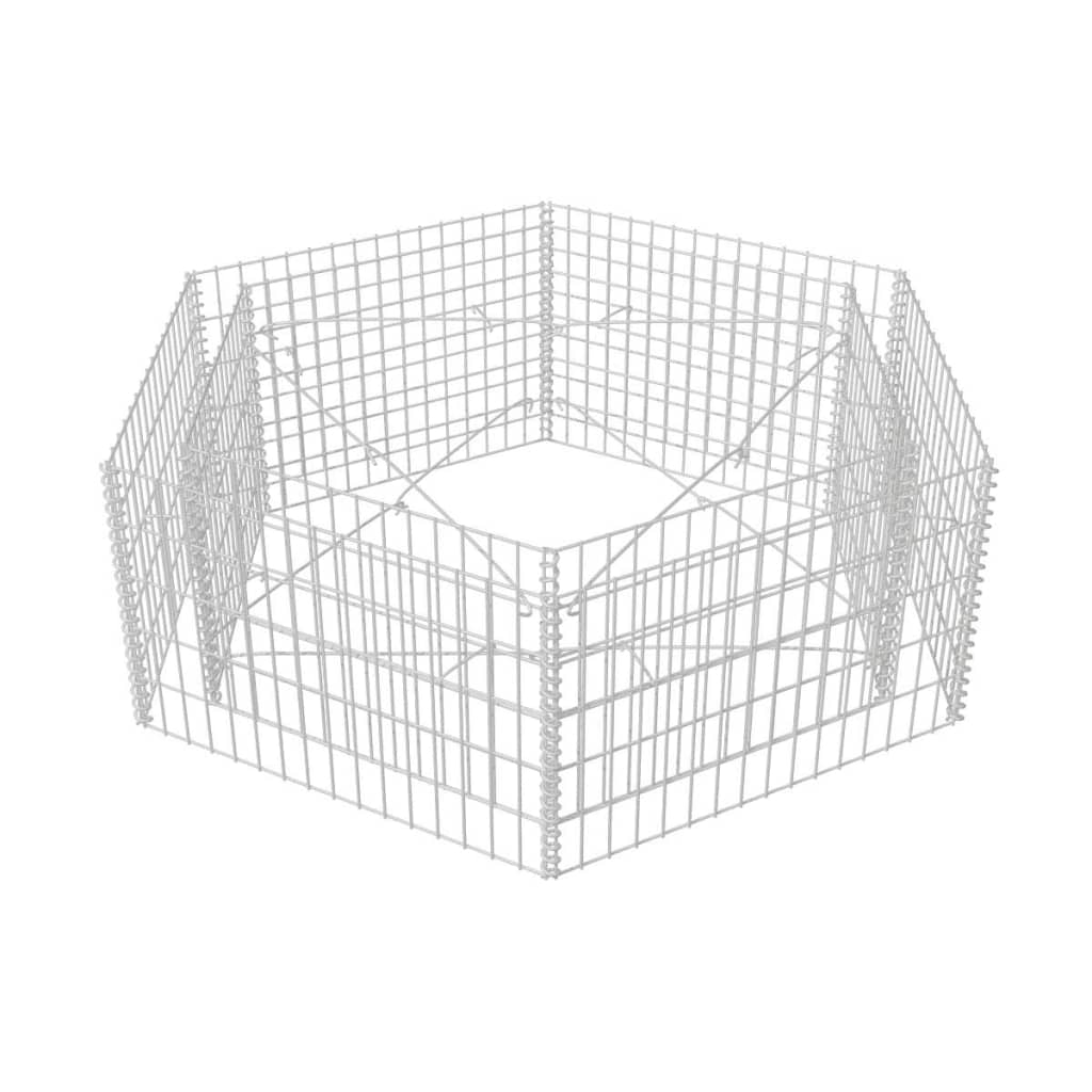 Hexagonal Gabion Planter L