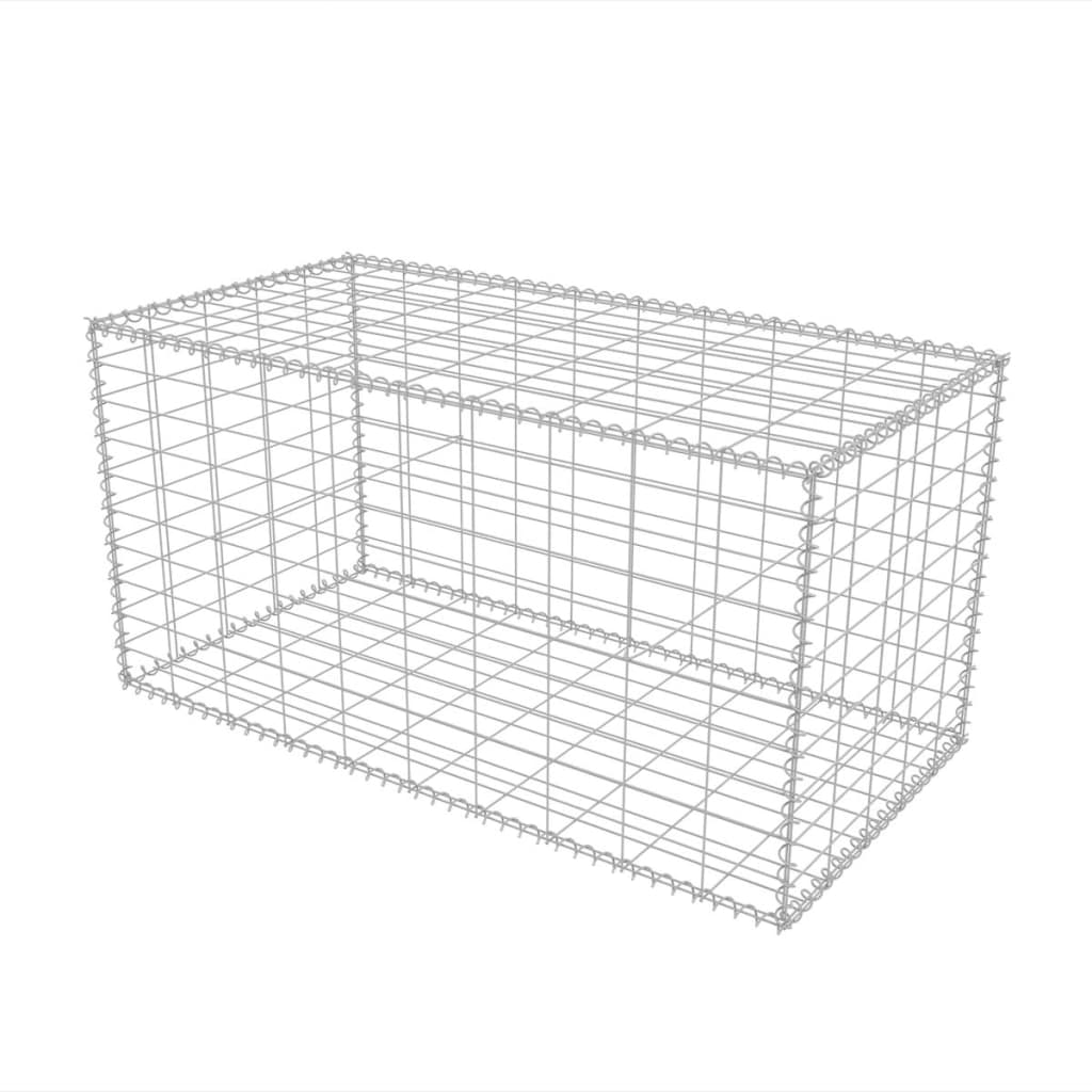 Gabion Basket Galvanised Steel "Silver"